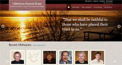 Desktop Screenshot of gilbertsonfuneralhome.com